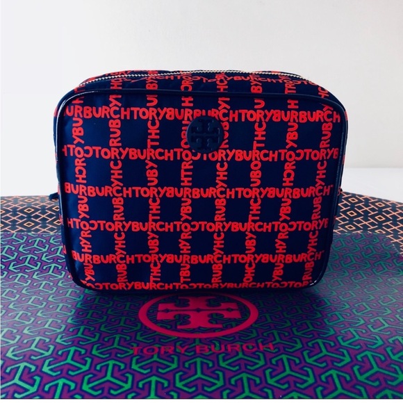 Tory Burch Quinn Nylon Cosmetic Bag - Picture 1 of 6